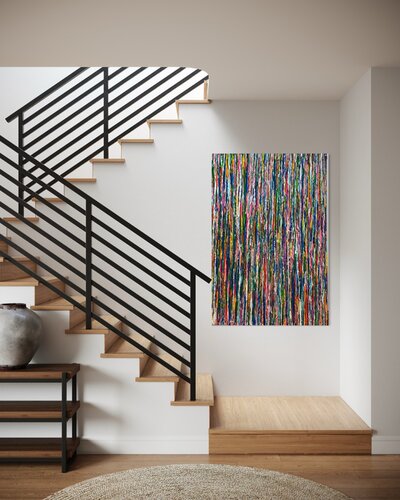 GOOD VIBES 120 x 80 van NATSA’MUSE (Nathalie Michiels), Schilderij te koop op Singulart