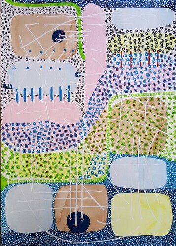 Connections di Sajid Hussain, Pittura in vendita su Singulart