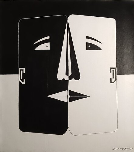 Life is not Black and White di Sajid Hussain, Pittura in vendita su Singulart