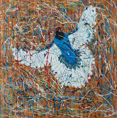 I can Fly in colors Series 2 par Sajid Hussain, Peinture en vente sur Singulart