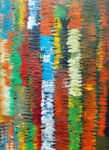 Colour Meditation Acrylic Painting # 4 by Sajid Hussain, Painting for Sale on Singulart