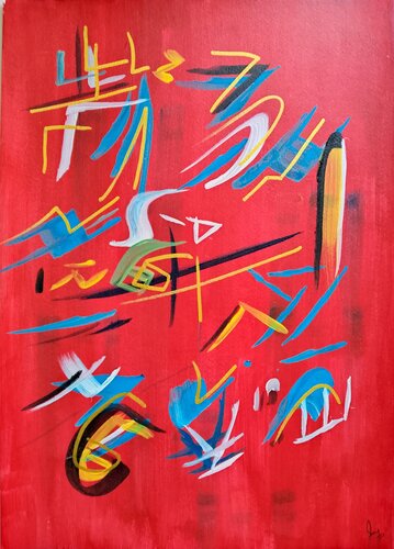 untitled # 4 von Sajid Hussain, Malerei kaufen auf Singulart