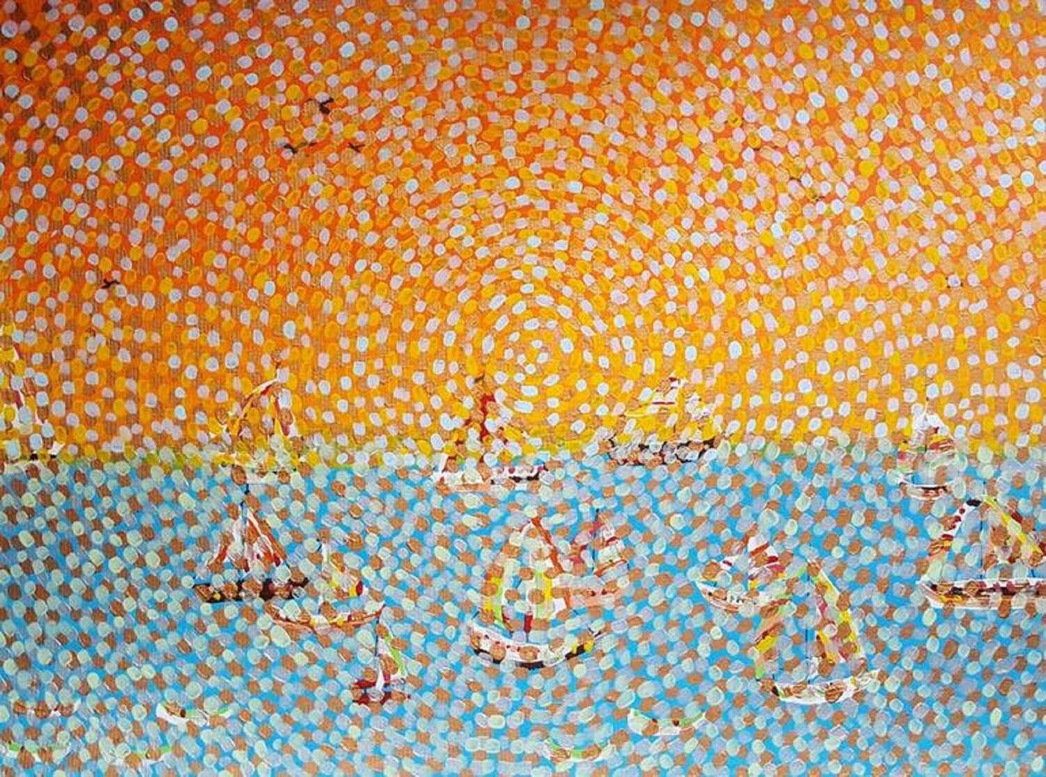 Sunset  Horizontal Abstract 1 Sajid Hussain