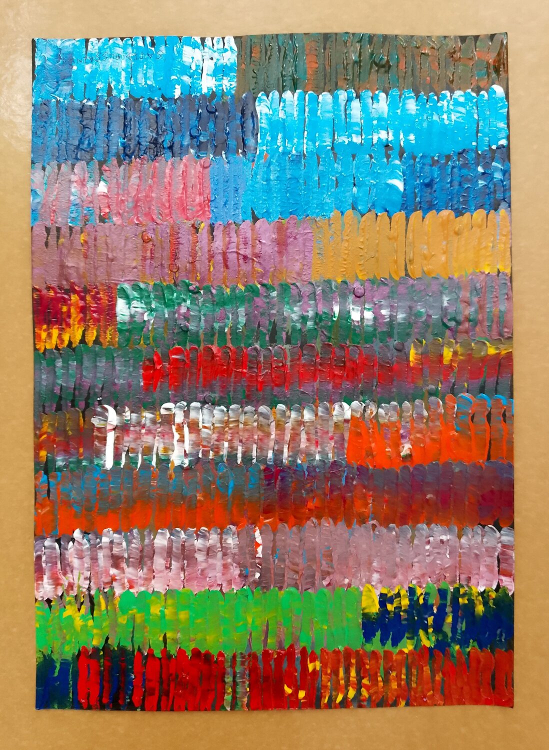 Colour Meditation Acrylic Painting # 3 Sajid Hussain Originalgemälde zu verkaufen