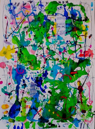 PASTORALE: paesaggio musicale de Laura Matteoli, Obra en papel a la venta en Singulart