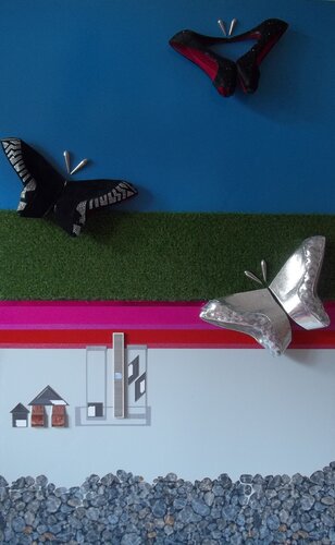 Les papillons sur la cité ! di Sine von Schonen, Altri media in vendita su Singulart