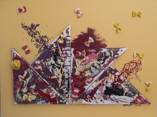 3D PopPasta_gemischte Beeren-Pasta auf Vanille-Spiegel (2014 / 2017) di Sine von Schonen, Altri media in vendita su Singulart