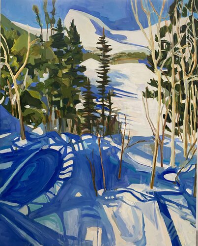 Coney Flats Arrival van Monica Carroll, Schilderij te koop op Singulart