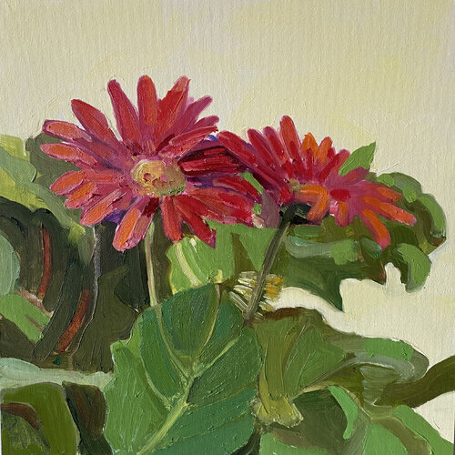 Pink Pair van Monica Carroll, Schilderij te koop op Singulart