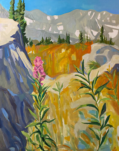 Wilderness Wildflowers van Monica Carroll, Schilderij te koop op Singulart