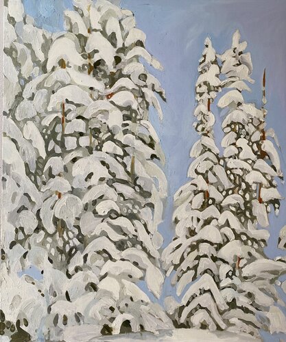 Silent Snow van Monica Carroll, Schilderij te koop op Singulart