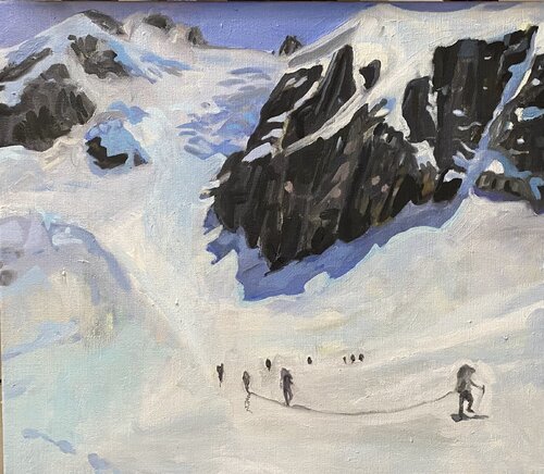 Glacier Chase van Monica Carroll, Schilderij te koop op Singulart