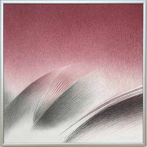 Karmirotes Schwingen di Norbert Städele, Disegno in vendita su Singulart