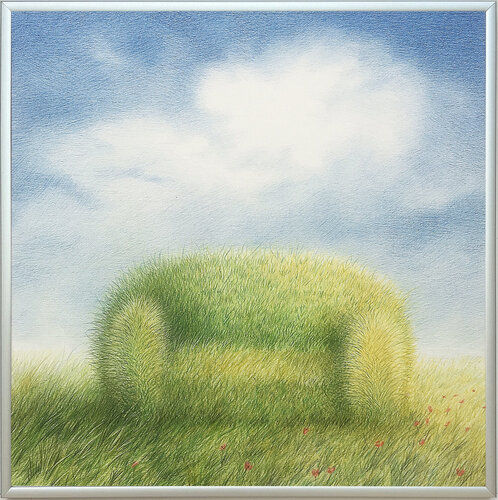 Gras-Sofa III de Norbert Städele, Dibujo a la venta en Singulart