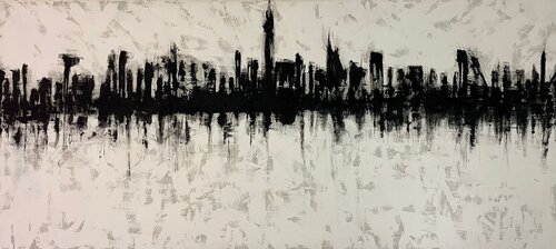 Untitled serie "Cities" by Giovanni de Michele, Painting for Sale on Singulart