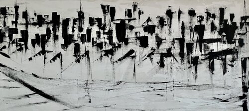 Untitled serie "Cities" by Giovanni de Michele, Painting for Sale on Singulart