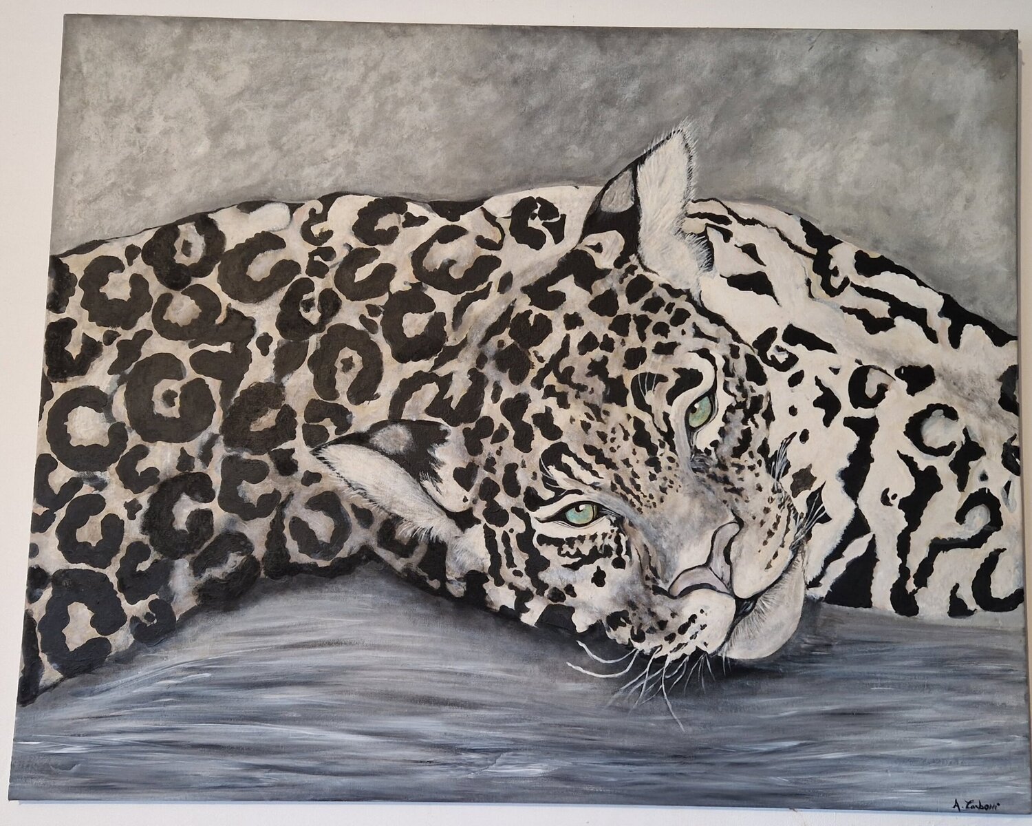 Felinu di nevà Audrey Carboni Originalgemälde zu verkaufen