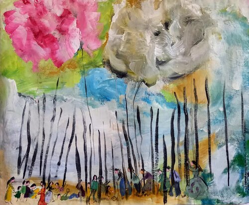 exode von blandine laneyrie, Malerei kaufen auf Singulart