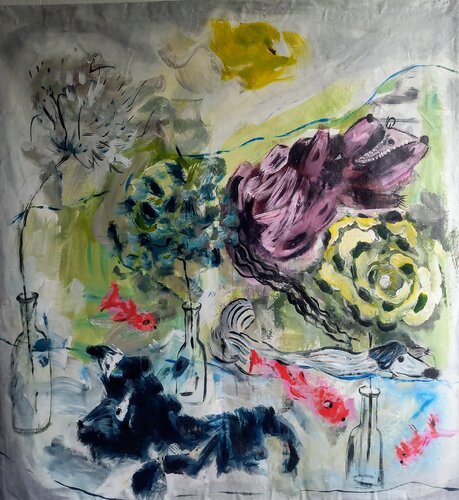 Dans les bois 2 von blandine laneyrie, Malerei kaufen auf Singulart