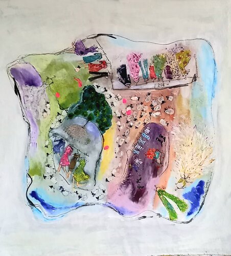 Fashion victim von blandine laneyrie, Malerei kaufen auf Singulart