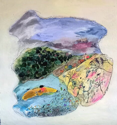 Nature von blandine laneyrie, Malerei kaufen auf Singulart