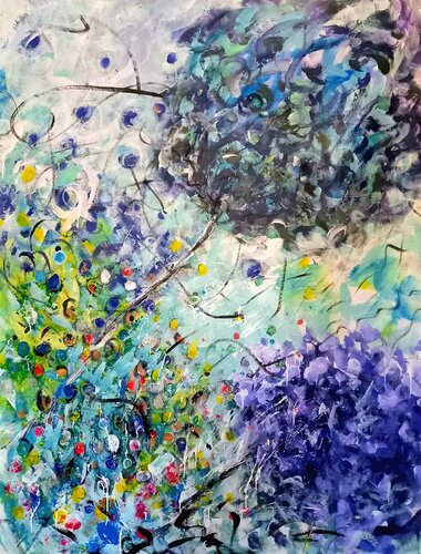 Hortensias van blandine laneyrie, Schilderij te koop op Singulart