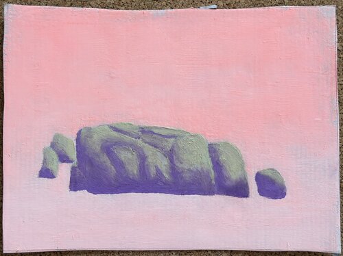 Felsen in der Bretagne von Susanne Heß, Malerei kaufen auf Singulart