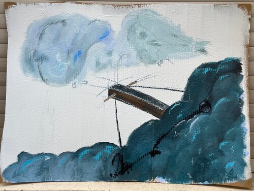 Denn jeder wird seine eigene Last tragen van Susanne Heß, Schilderij te koop op Singulart