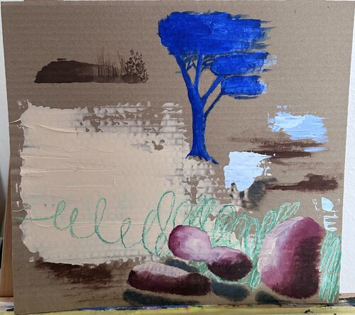 Blaue Kiefer by Susanne Heß, 소묘 for Sale on Singulart