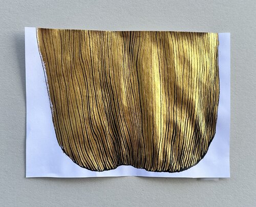 Goldener Pinsel by Susanne Heß, Work on Paper for Sale on Singulart