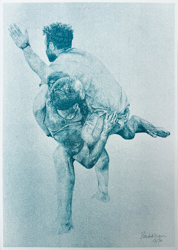 Clavicule - Risographie by Florent Poussineau, Work on Paper for Sale on Singulart