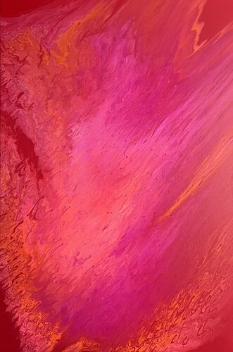 Pink energy di Anna Cristea, Pittura in vendita su Singulart