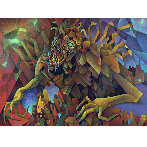 Plague of the XXI century by Philipp Kapustin, Painting for Sale on Singulart