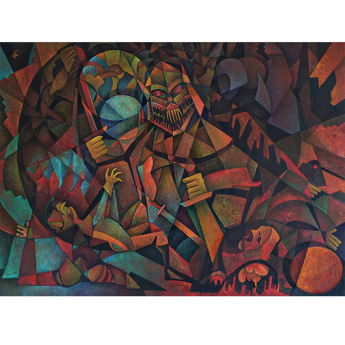 War of the XXI century by Philipp Kapustin, Painting for Sale on Singulart
