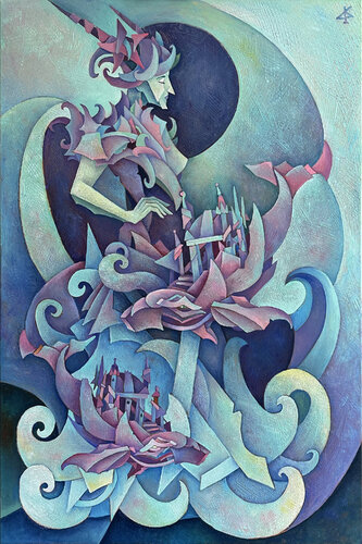 Atlantica. The Queen of the Ocean by Philipp Kapustin, 회화 for Sale on Singulart