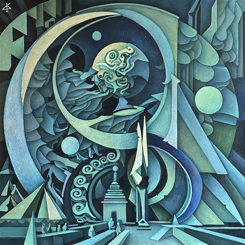 The first Civilization by Philipp Kapustin, Painting for Sale on Singulart