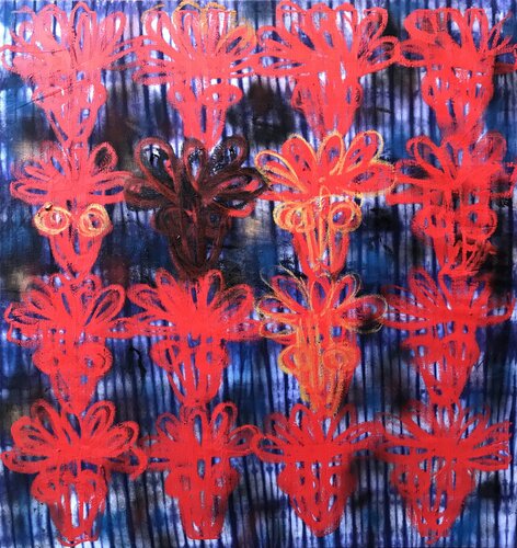 Untitled (Water No Get Enemy, Ye) di Suraj Adekola, Pittura in vendita su Singulart