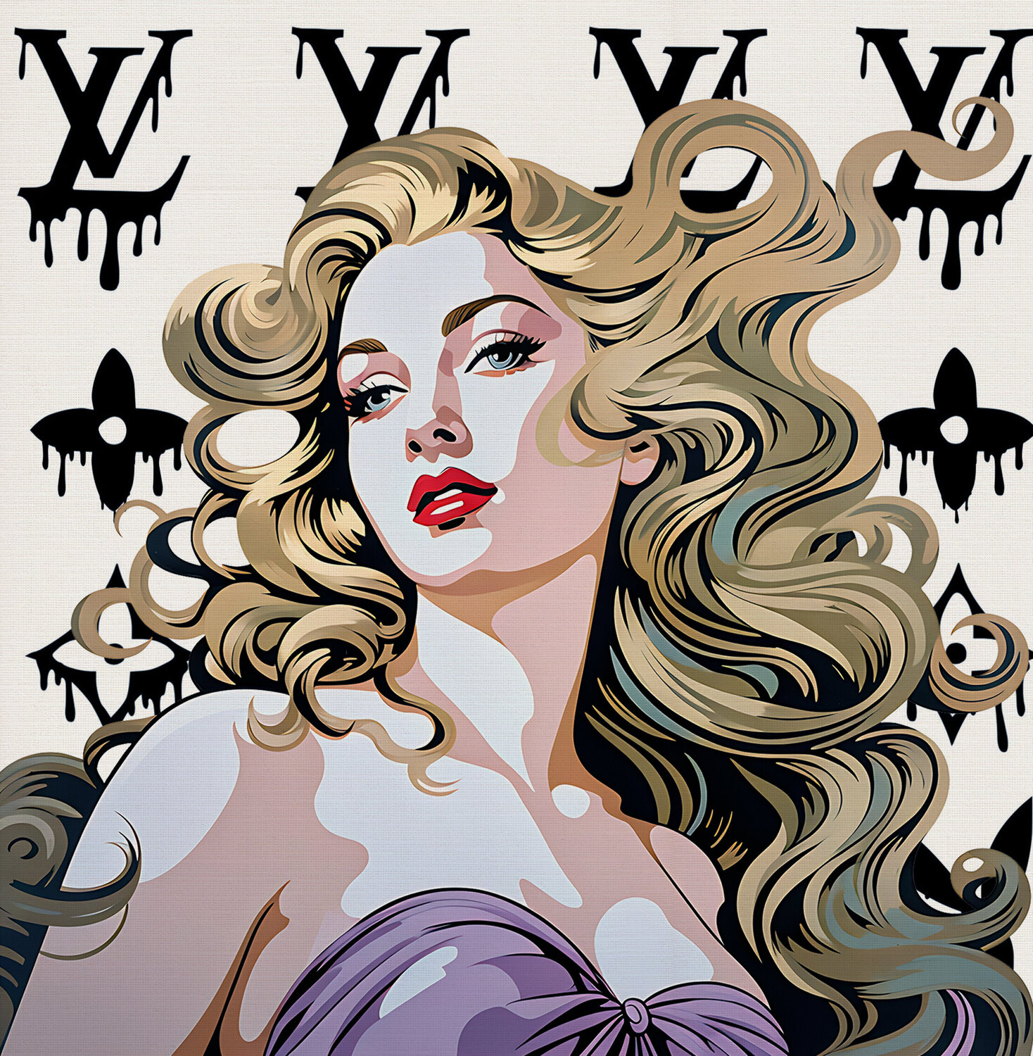 Venus Pop Art Symphony of Love Elena Zaharia Originalgemälde zu verkaufen