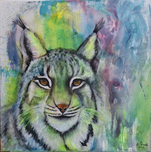 Luchs von Angelika Frank, Malerei kaufen auf Singulart