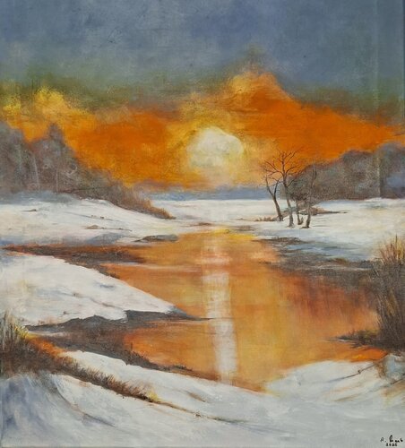Winterlicht van Angelika Frank, Schilderij te koop op Singulart