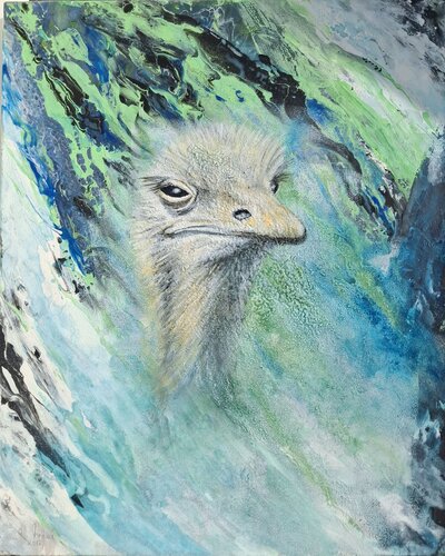 Emu Fritz by Angelika Frank, Painting for Sale on Singulart