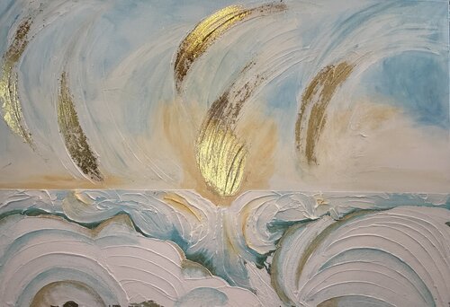 Blue heaven van Irena Hočevar, Schilderij te koop op Singulart