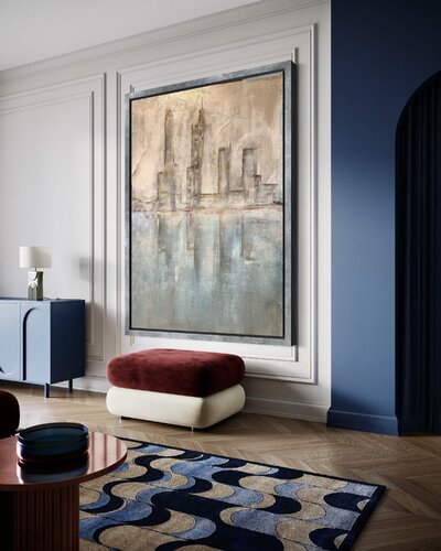 Fog city van Irena Hočevar, Schilderij te koop op Singulart