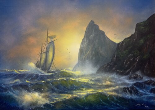 “The Last Voyage” di Sasa Certanc, Pittura in vendita su Singulart