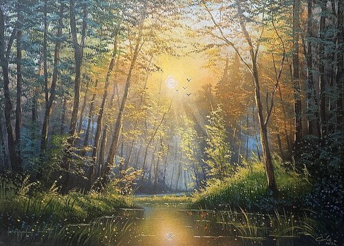 Sol solis di Sasa Certanc, Pittura in vendita su Singulart