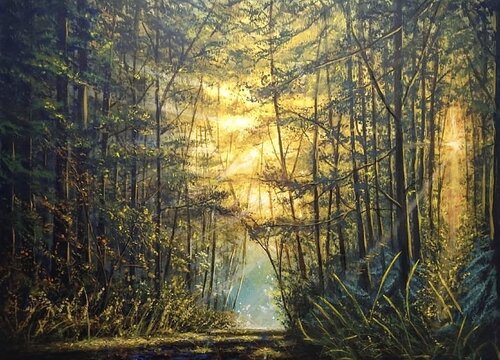 “Sanctuary of Sunlight” van Sasa Certanc, Schilderij te koop op Singulart