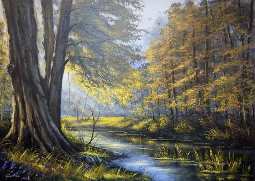 “Lucis Silentium” van Sasa Certanc, Schilderij te koop op Singulart