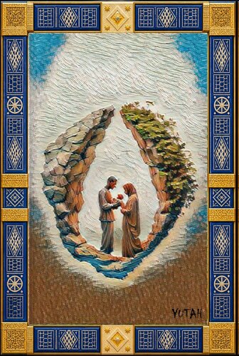 MOISE ET TSIPPORAH par Alexandre YOUTA, Digital en vente sur Singulart