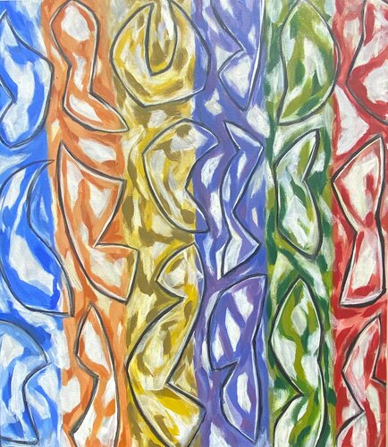 Floating Alphabet-1 van Gregg SIMPSON, Schilderij te koop op Singulart