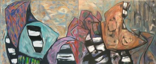 Mashup (Diptych) di Gregg SIMPSON, Pittura in vendita su Singulart